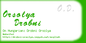 orsolya drobni business card